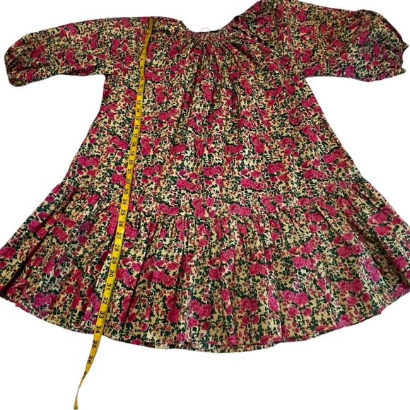 ZARA Blogger Favorite Voluminous Puff Sleeve Floral Printed Dress S Feminine - Picture 12 of 16